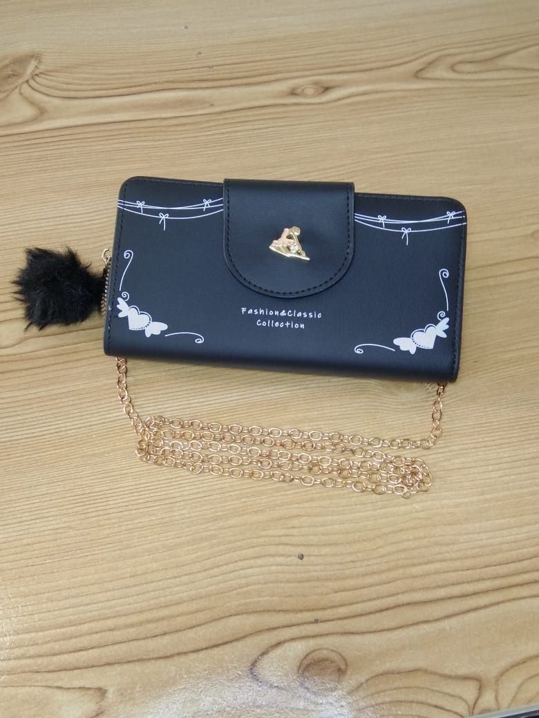 Multi-Functional Cell Phone Chain Handbag: Women's Long Wallet with Card Organizer - Oshi.pk - Buy & Sell Online