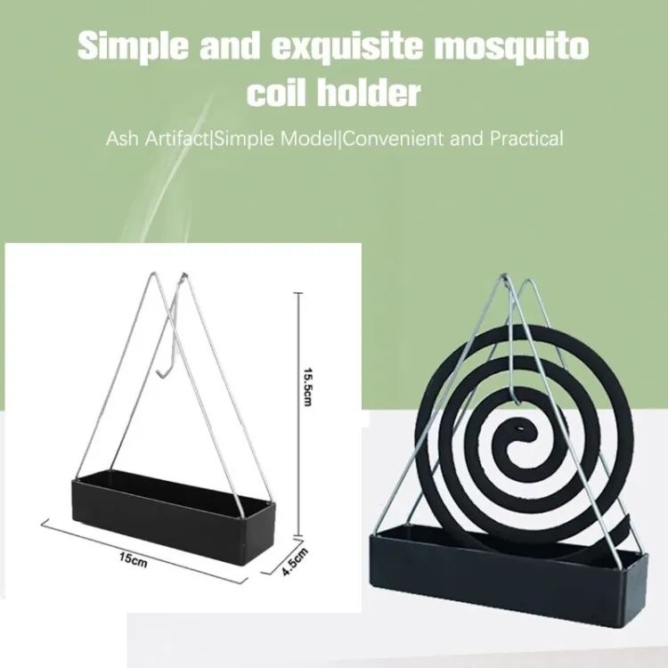 Wrought Iron Mosquito Coil Holder Triangular Shape Mosquito Repellent Incense Rack Anti-scald Mosquito Coil Holder - Oshi.pk - Buy & Sell Online