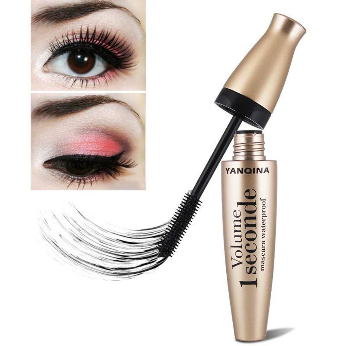 YANQINA Lash Cosmetics No-Blooming Waterproof Eye Black Volume Extension Natural Makeup Eyelash YANQINA Mascara - Oshi.pk - Buy & Sell Online