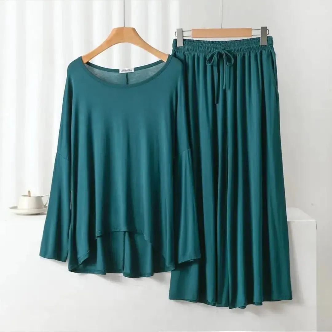 Round neck loose sleeves with plazo Trouser Night suit - Oshi.pk - Buy & Sell Online