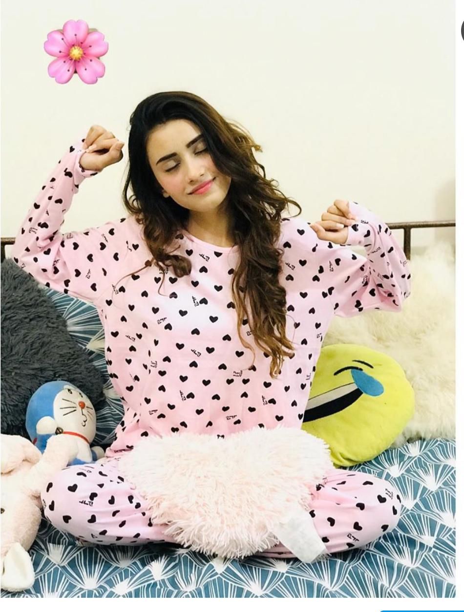 Dreamy delight girls cozy cotton jersey night suit - Oshi.pk - Buy & Sell Online