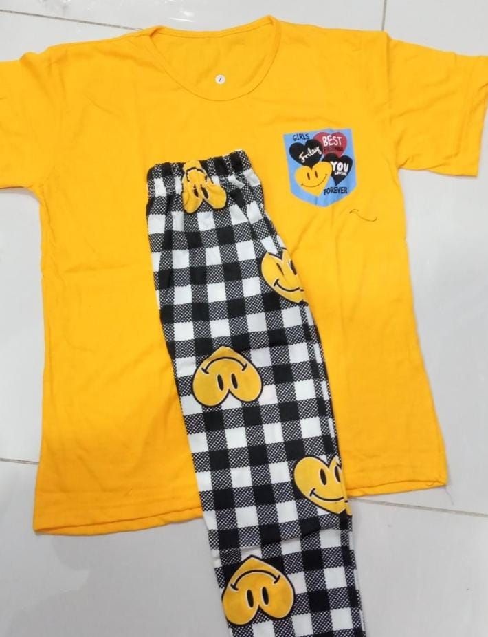 Yellow Printed Night Dress For Her - Oshi.pk - Buy & Sell Online