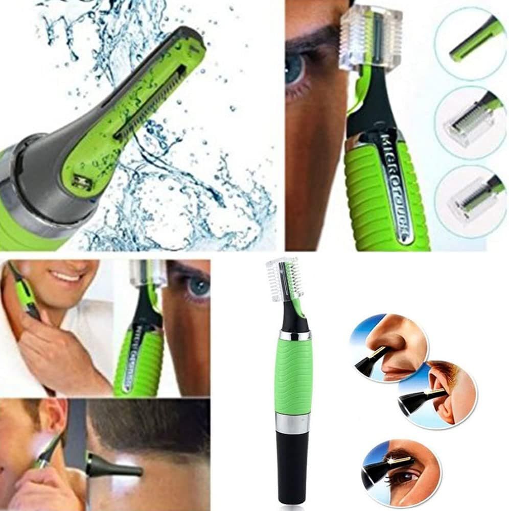 Youth Nose Hair Cutter with LED Nose and Ear Cutter, Face Body Shaver, Washable, Convenient to Carry, 3-in-1, Battery Operated, Unisex - Oshi.pk - Buy & Sell Online