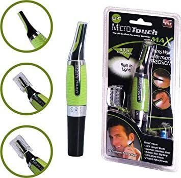 Youth Nose Hair Cutter with LED Nose and Ear Cutter, Face Body Shaver, Washable, Convenient to Carry, 3-in-1, Battery Operated, Unisex - Oshi.pk - Buy & Sell Online