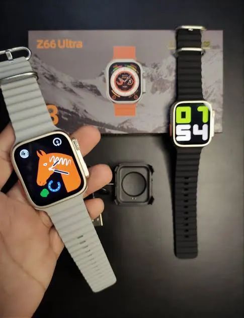 Z66 Ultra Watch 8 Series | 45mm | Best Price | Ocean Silicone Strap | Water Resistant | Sport Watch | Bluetooth Calling | Best Watch - Oshi.pk - Buy & Sell Online