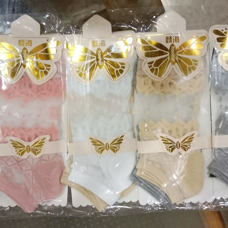 05 Pairs - Imported Cotton Low Cut Socks for Women/Girls - Oshi.pk - Buy & Sell Online