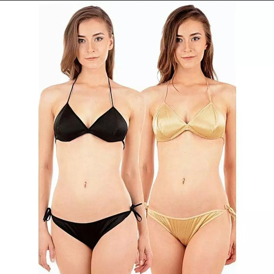 Pack Of 1 - Imported Silky Satin Bikini & Panty For Women/Girls - Oshi.pk - Buy & Sell Online