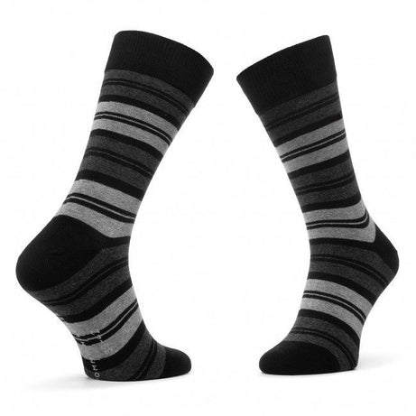 12 Pairs - Branded Cotton Striperd Dress Socks For Men/Boys