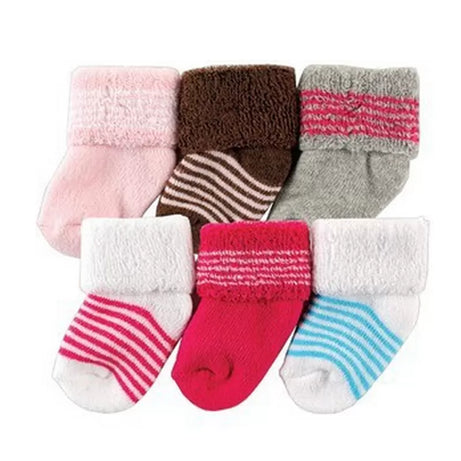 06 Pairs – Imported New Born Socks For Baby/Baba
