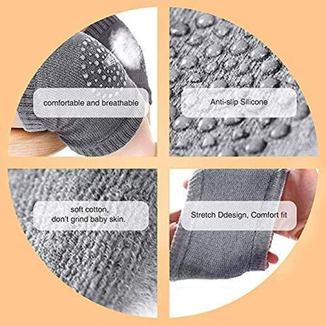 1 Pair Baby Knee pad Kids Safety Crawling Elbow Cushion Infant Toddlers Baby Leg Warmer Knee Support Protector Baby Kneecap - Oshi.pk - Buy & Sell Online