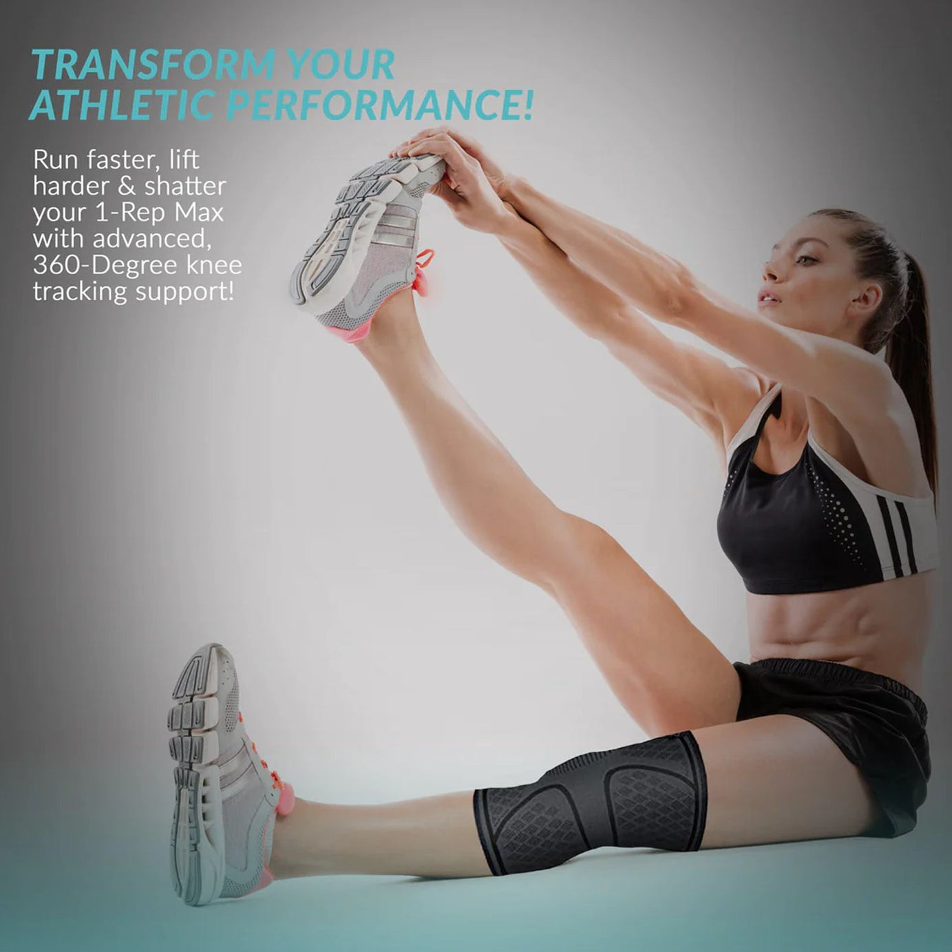 1 PAIR Knee Support Compression Sleeve Knee Pad, Arthritis Wrap Pad, ACL, Injury Recovery, Basketball Football Badminton and More - Oshi.pk - Buy & Sell Online