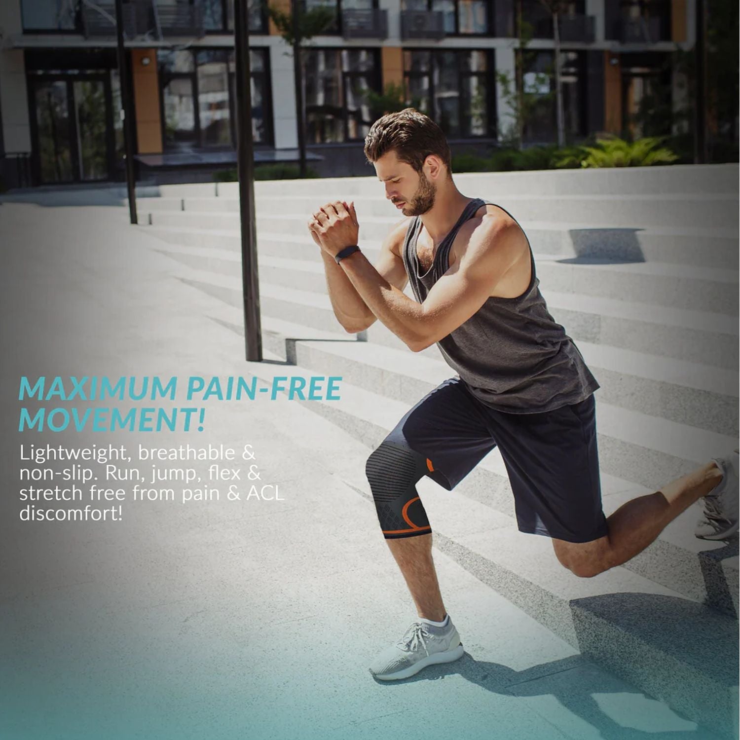 1 PAIR Knee Support Compression Sleeve Knee Pad, Arthritis Wrap Pad, ACL, Injury Recovery, Basketball Football Badminton and More - Oshi.pk - Buy & Sell Online