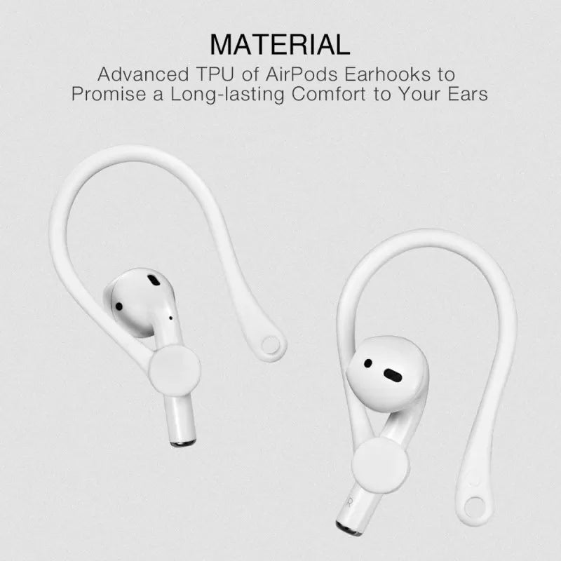 1 Pair Silicone Anti Fall Protective Ear Hooks Earphone Holder for AirPods - Oshi.pk - Buy & Sell Online
