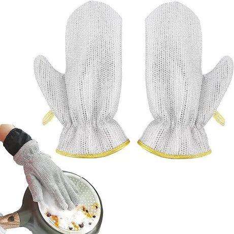 1 Pair Wire Dishwashing Gloves Kitchen Cleaning - Oshi.pk - Buy & Sell Online