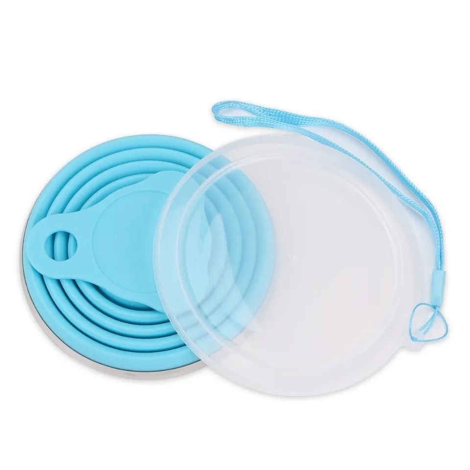 1 Pc - Collapsible Travel Cup - Ultra-Slim Foldable Silicone Cup with Lid for Coffee, Water, Tea - Portable Camping, Outdoor Sets - Random Colors - Oshi.pk - Buy & Sell Online