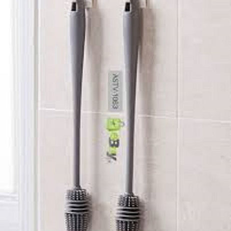 1 Pc - Long Bottle Cleaning Brush for Washing Water Bottle, Narrow Neck Containers, Hydro Flask, Vacuum Sports Bottle, Vase and Glassware - 33 cm - Gr - Oshi.pk - Buy & Sell Online