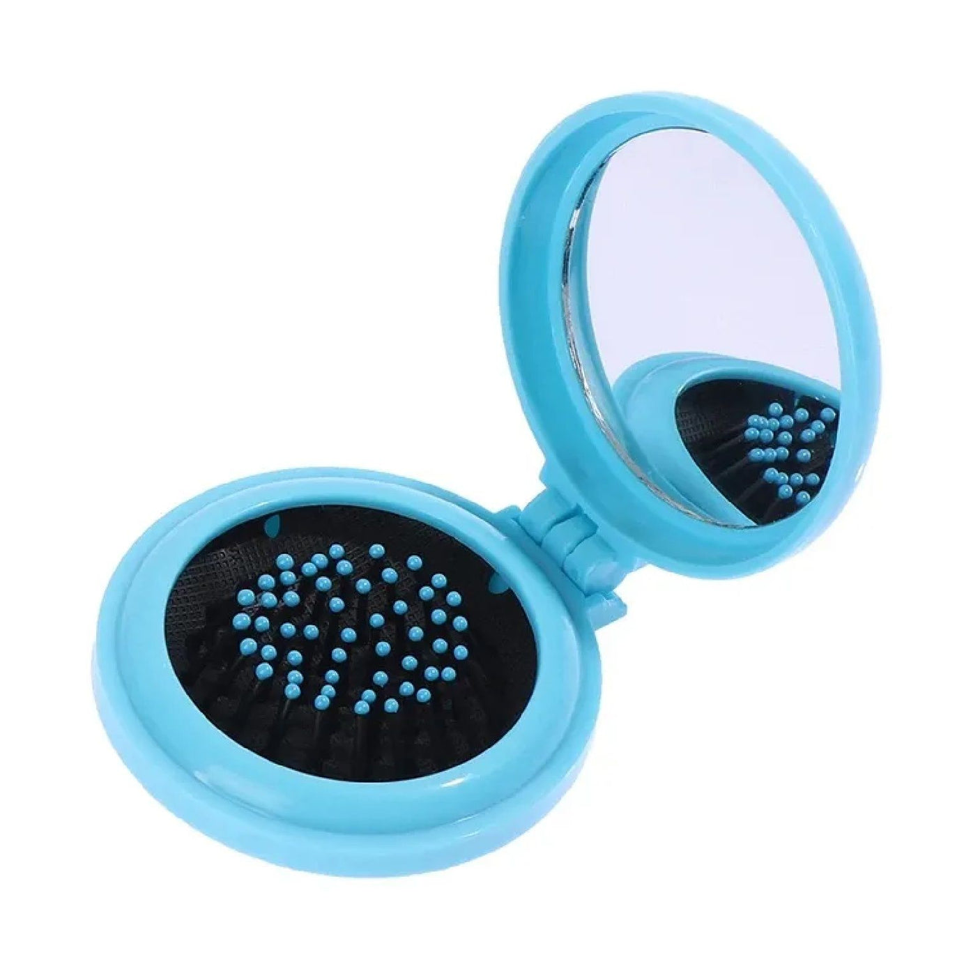 1 Pc Cute Folding Portable Massage Hair Comb Mirror Smooth Detangler Comb Detangling Hair Brush Hairdressing Tools - Oshi.pk - Buy & Sell Online