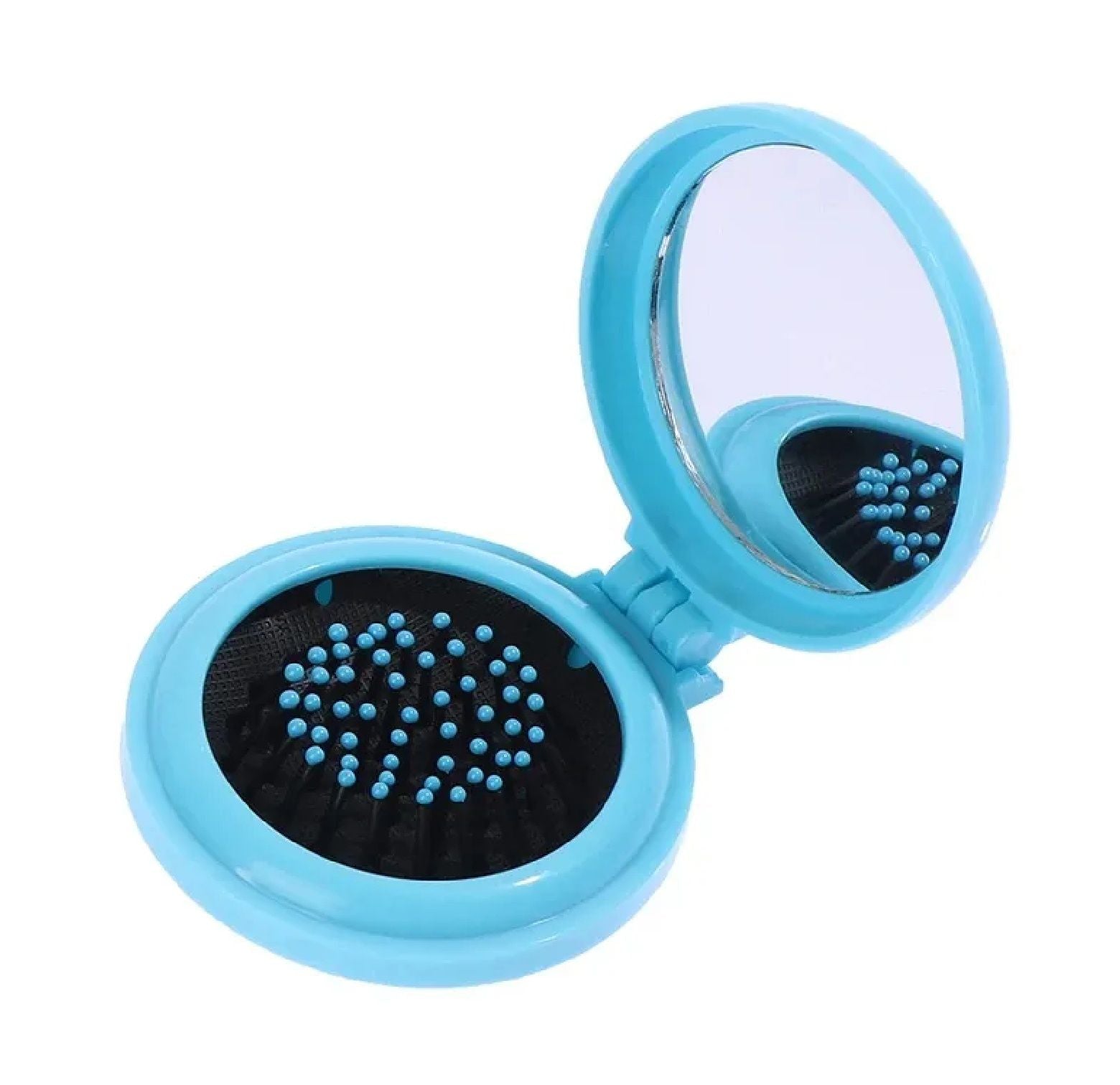 1 Pc Cute Folding Portable Massage Hair Comb Mirror Smooth Detangler Comb Detangling Hair Brush Hairdressing Tools - Oshi.pk - Buy & Sell Online