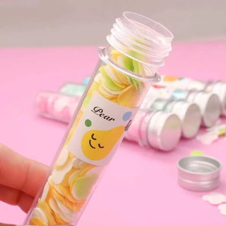 1 PC Paper Soap Random Color Mini Disposable Washing Hand Travel Soap Tube Confetti Flower Travel Soap Paper Washing Hand Mini Soap - Oshi.pk - Buy & Sell Online