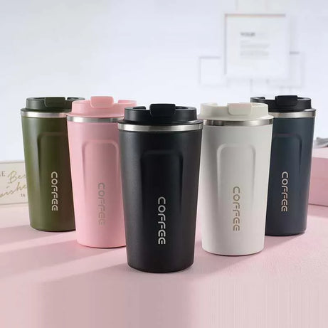 1 Pc Stainless Steel Coffee Car Mug Tea Cup Portable Travel Insulated Bottle Business Coffee Insulated Water Bottle Gift - Oshi.pk - Buy & Sell Online