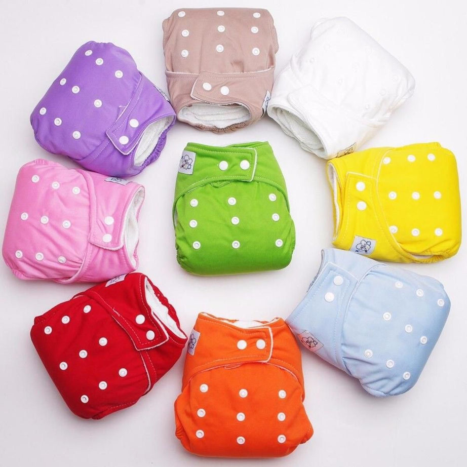 1 Pc Washable & Reusable Cloth Diapers multicolor (inner not included) - Oshi.pk - Buy & Sell Online