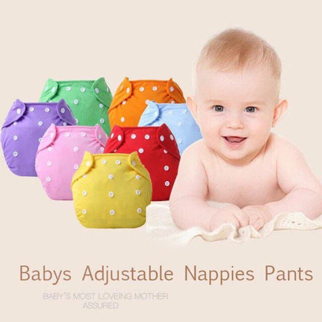 1 Pc Washable & Reusable Cloth Diapers multicolor (inner not included) - Oshi.pk - Buy & Sell Online