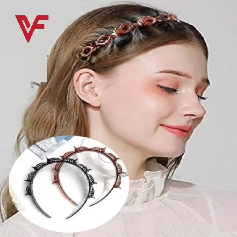1 Pcs Black Hair Band with Clips Hair Style Twister Hair Bands Hairband Hairstyle Hair Pin Clip Hair Bands Women Girls Hair Accessories - Oshi.pk - Buy & Sell Online