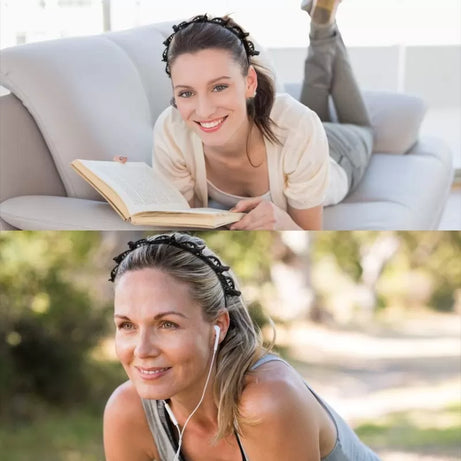 1 Pcs Black Hair Band with Clips Hair Style Twister Hair Bands Hairband Hairstyle Hair Pin Clip Hair Bands Women Girls Hair Accessories - Oshi.pk - Buy & Sell Online