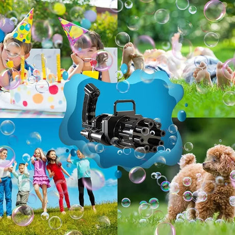 1 Pcs Massive Bubble Gun Gatling Bubble Machine Guns Bubble Blower Automatic Bubble Maker Toy for Toddler Kids Children - Oshi.pk - Buy & Sell Online