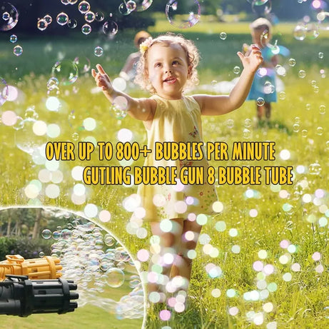 1 Pcs Massive Bubble Gun Gatling Bubble Machine Guns Bubble Blower Automatic Bubble Maker Toy for Toddler Kids Children - Oshi.pk - Buy & Sell Online