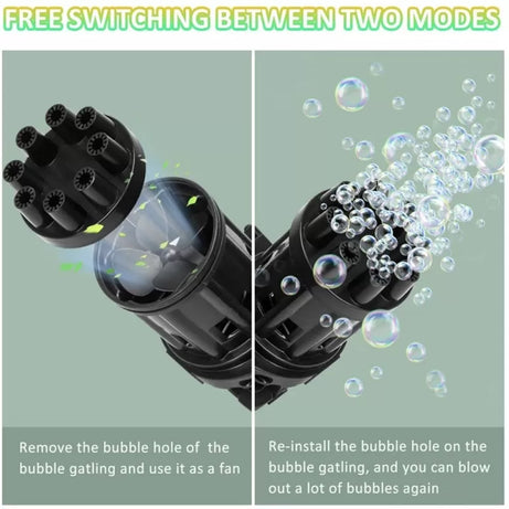 1 Pcs Massive Bubble Gun Gatling Bubble Machine Guns Bubble Blower Automatic Bubble Maker Toy for Toddler Kids Children - Oshi.pk - Buy & Sell Online