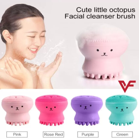1 Pcs Silicone Facial Cleansing Brush Face Cleaning Makeup Cleaner Tool Skin Care Deep Pore Exfoliator Black Heads Removal Manicure Pedicure Beauty - Oshi.pk - Buy & Sell Online