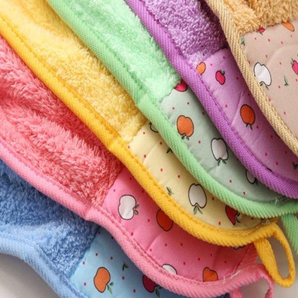 1 Piece Coral Velvet Soft Hand Towel Absorbent Cloth Dish cloth Hanging Cloth - Oshi.pk - Buy & Sell Online