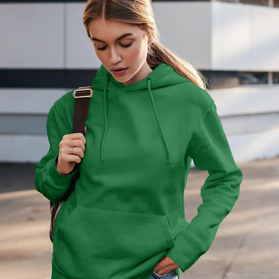 1 x Kangaroo Plain Hoodie For Women & Girls - Oshi.pk - Buy & Sell Online