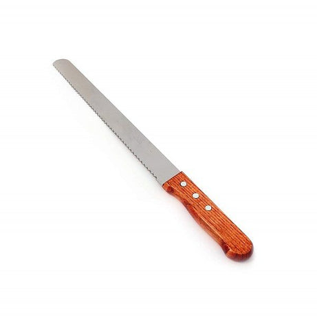 10 Inch Stainless steel Bread Knife wooden knife handle - Oshi.pk - Buy & Sell Online