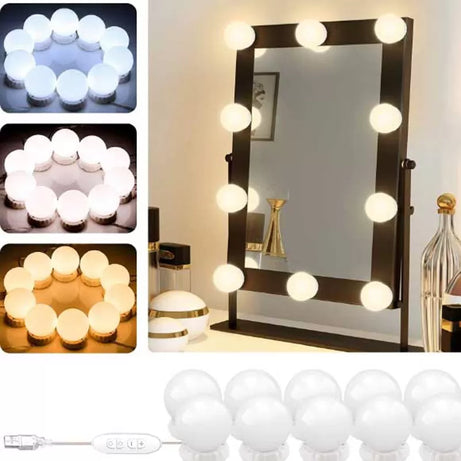 10 LED Vanity Mirror Lights Makeup Vanity Mirror Light - Oshi.pk - Buy & Sell Online