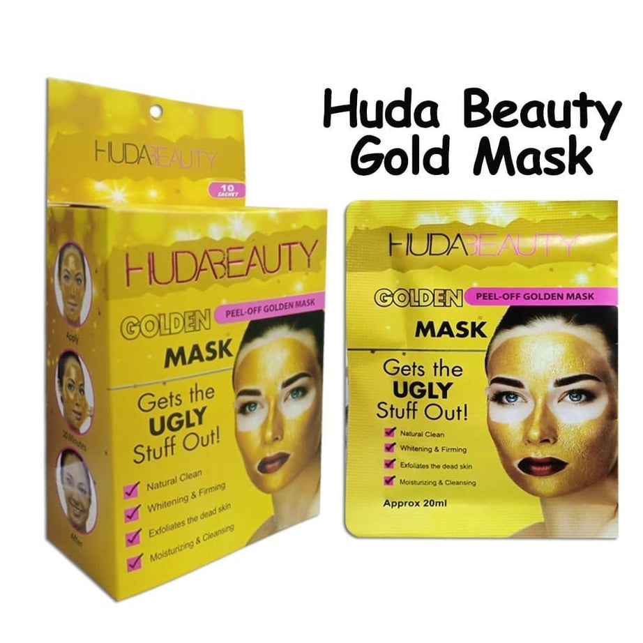 10 Pcs Golden Huda Beauty Peel Off Golden Mask