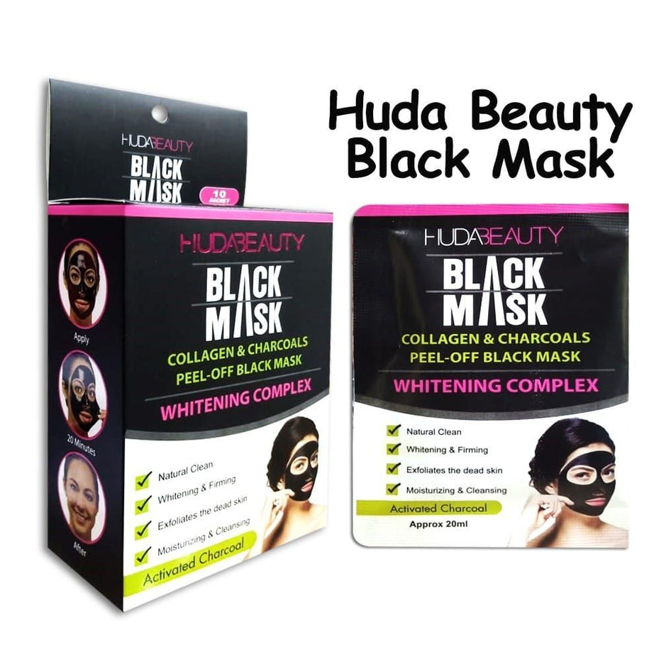 10 Pcs Huda Beauty Charcoal And Peel Off Black Mask