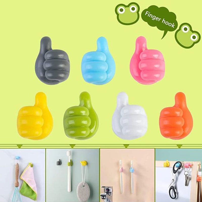 10 Pcs Silicone Thumb Wall Hook - Oshi.pk - Buy & Sell Online