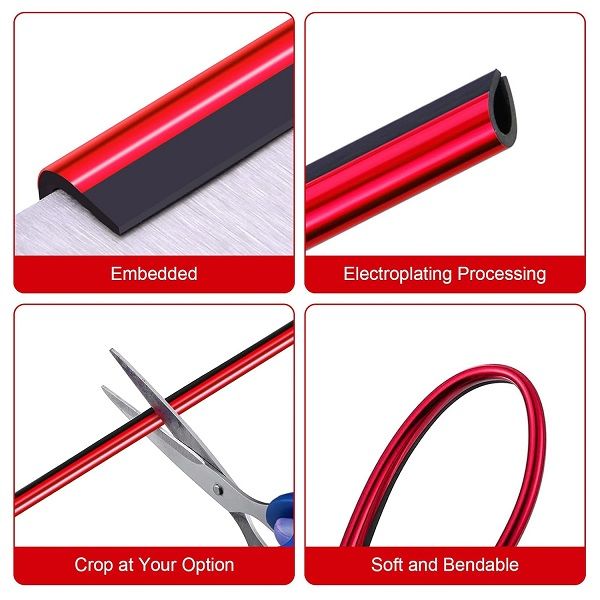 10 Pieces Red Universal Car Air Conditioner Vent Trim Decoration Strip - Oshi.pk - Buy & Sell Online