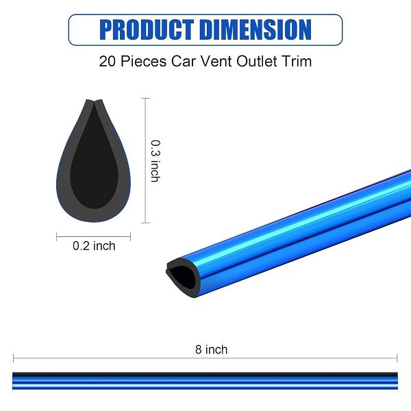 10 Pieces Universal Car Air Conditioner Vent Trim Decoration Strip - Oshi.pk - Buy & Sell Online