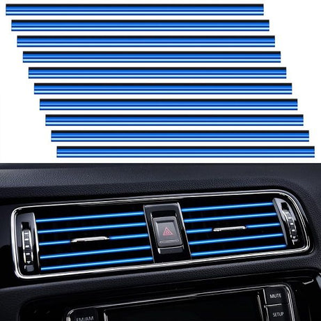 10 Pieces Universal Car Air Conditioner Vent Trim Decoration Strip - Oshi.pk - Buy & Sell Online