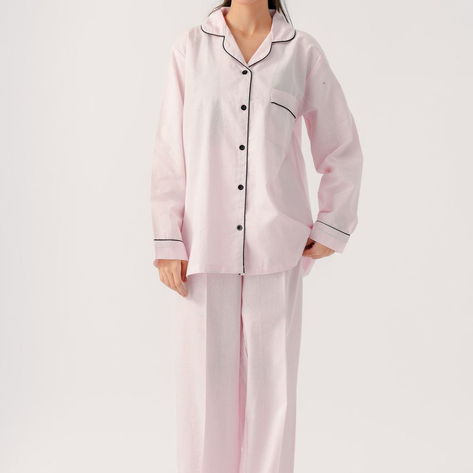 Valerie 100% Cotton is made with lightweight women fabric nightwear/sleepwear pajama set