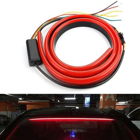 100 CM (39 inch) 12V Flexible Red 90100cm Car Extra LED Brake Light Car Third Brake Light With Driving Turn Signal Warning Stop Lamp - Oshi.pk - Buy & Sell Online