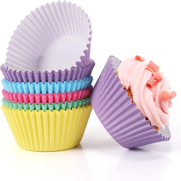 100 pieces Paper Cupcake Liners Wrappers Nonstick Muffin Molds Baking Cup - Oshi.pk - Buy & Sell Online