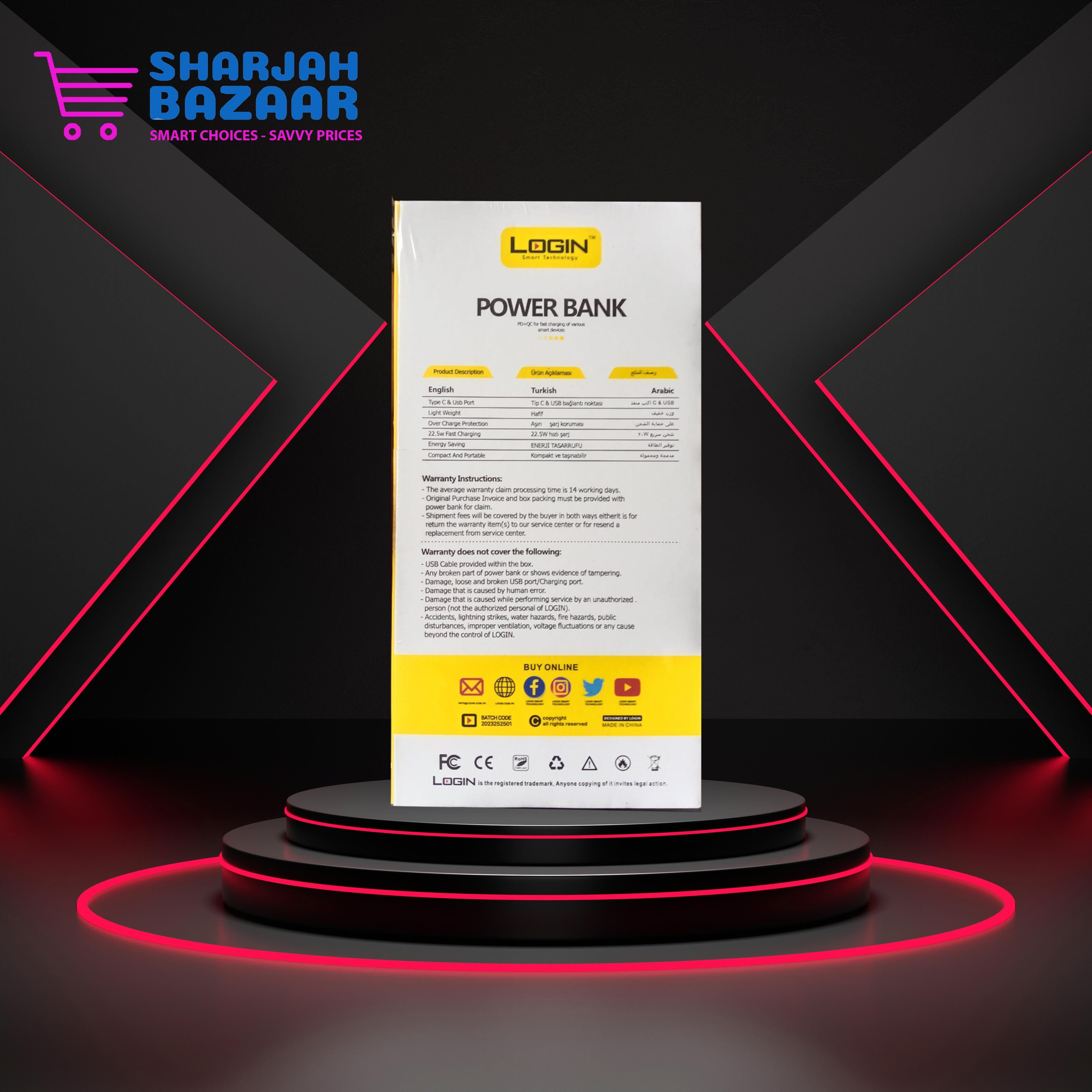 10000 mAh Smart Power Bank (LT-P202) - Oshi.pk - Buy & Sell Online