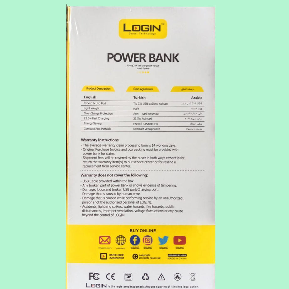 10000 mAh Smart Power Bank (LT-P202) - Oshi.pk - Buy & Sell Online