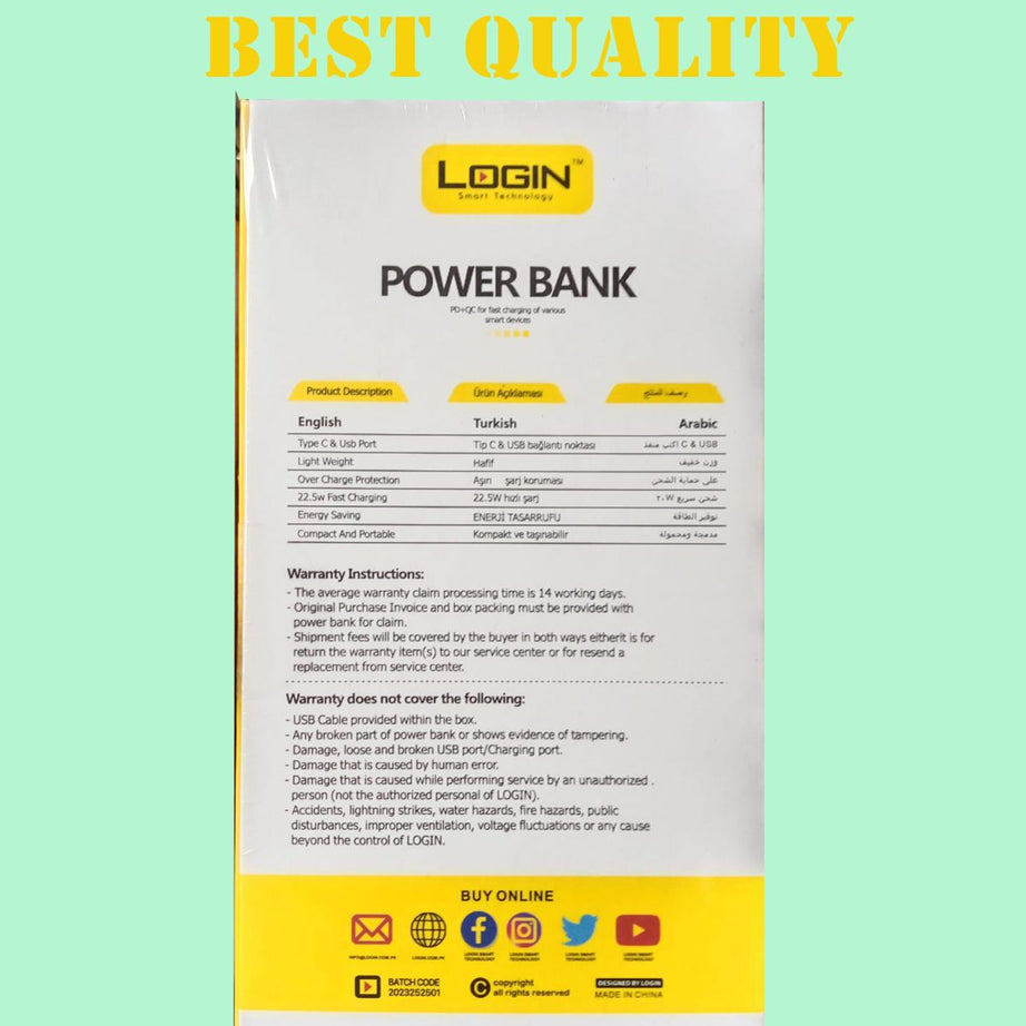 10000 mAh Smart Power Bank (LT-P202) - Oshi.pk - Buy & Sell Online