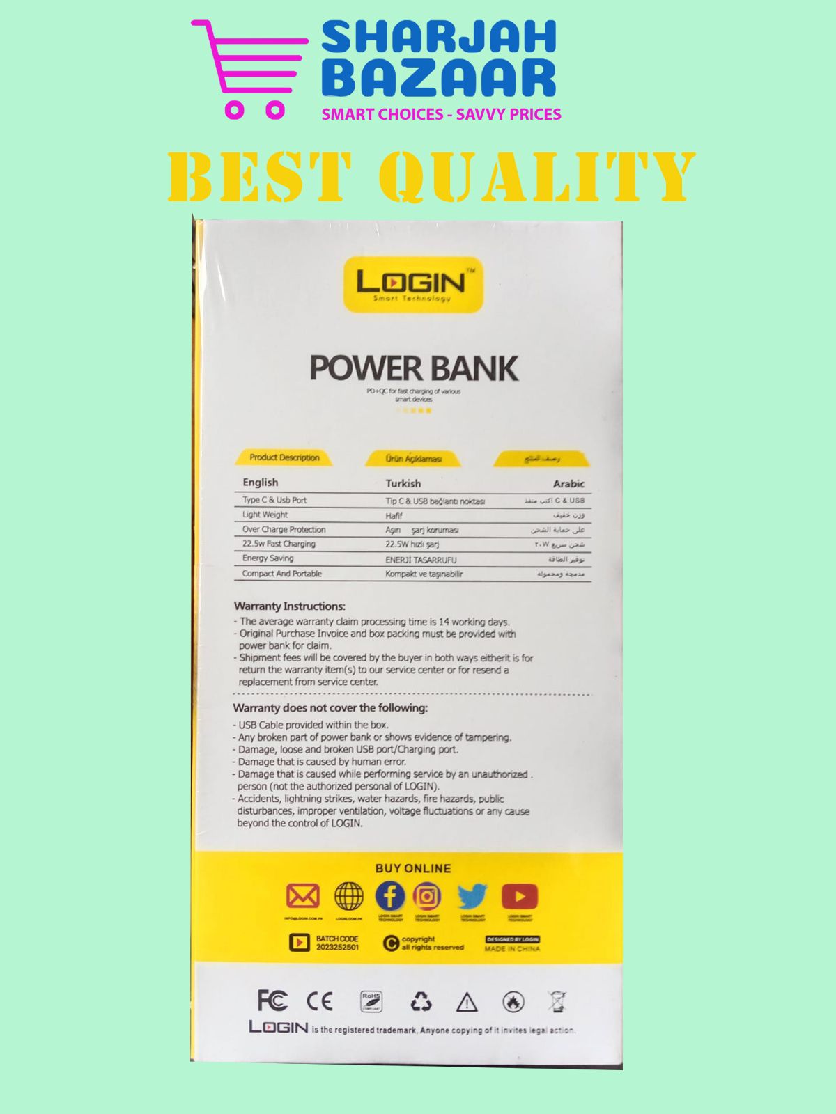 10000 mAh Smart Power Bank (LT-P202) - Oshi.pk - Buy & Sell Online