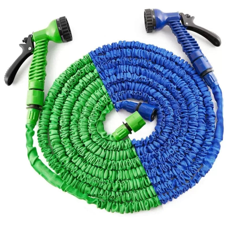 100ft 30m Expandable Flexible Magic Water Hose Pipe With Spray Nozzle Garden Hose Retractable DIY Car Wash Tool - Oshi.pk - Buy & Sell Online